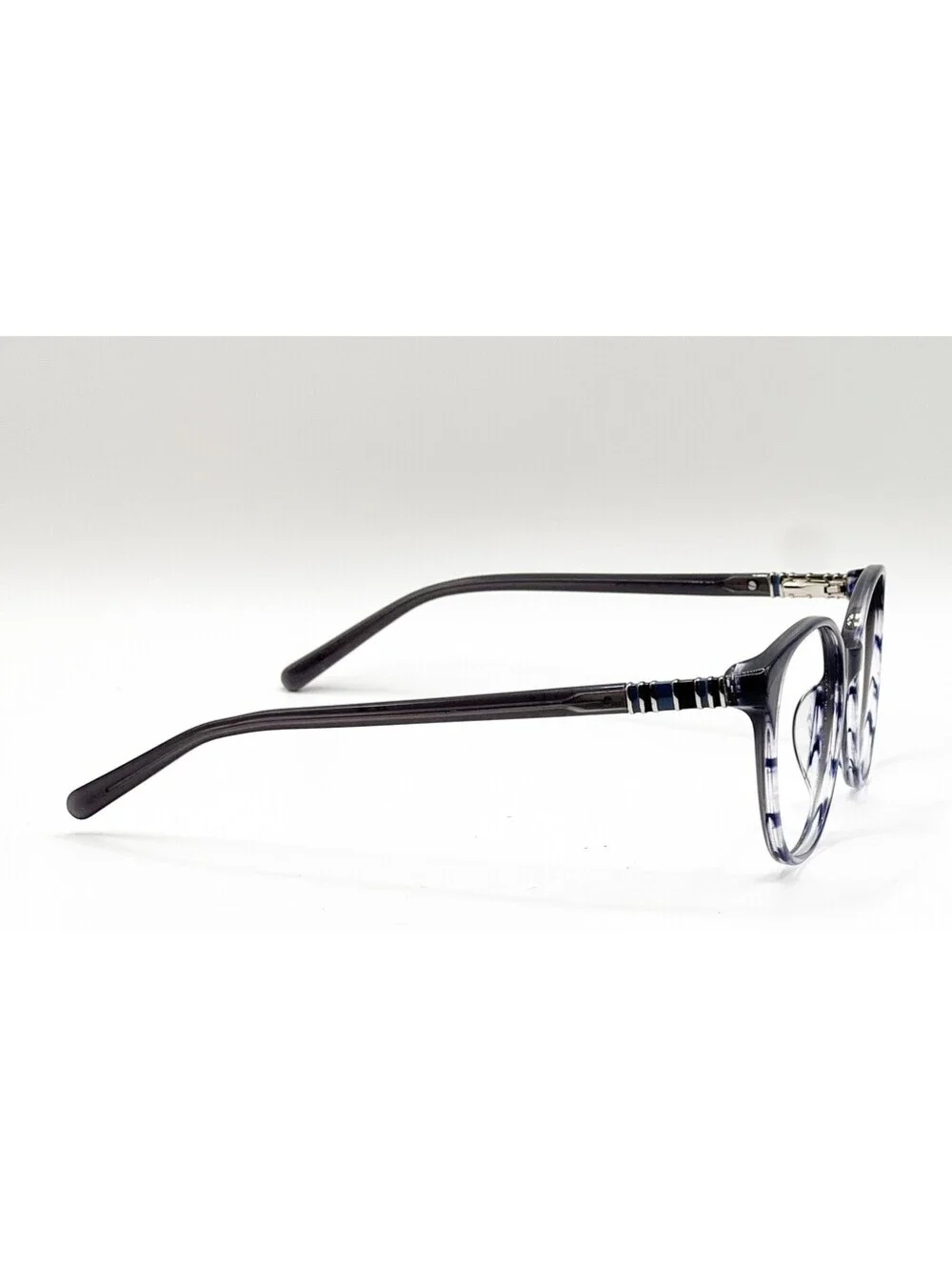 Nicole Miller Antigua C01 Smoke Grey Round Authentic Eyeglass Frames 51-18-135